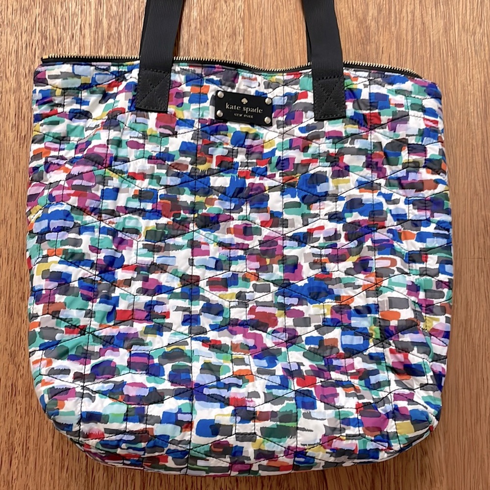 Kate Spade multi-color tote bag.